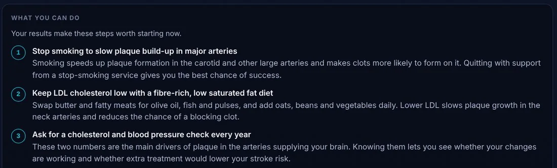 Three suggested steps from the report